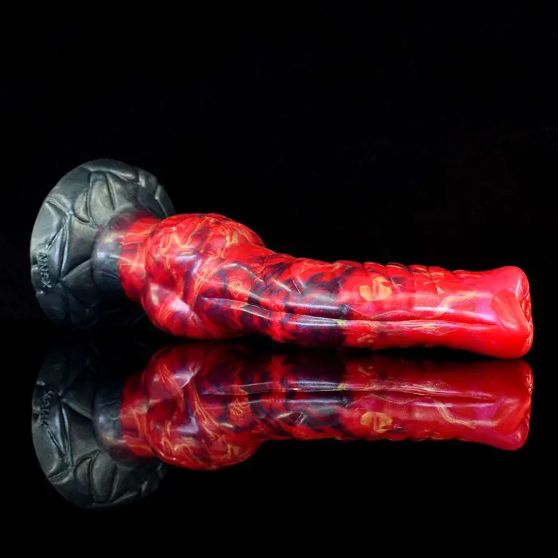 🐺 Hellfire Red Wolf Knot Dildo - Realistisches Anal Sex Toy für ultimatives Vergnügen