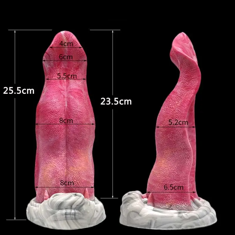 🐺 Wolf Tongue Dildo - Faites l'expérience de la vie sauvage avec notre jouet sexuel au pénis de loup doux et puissant.