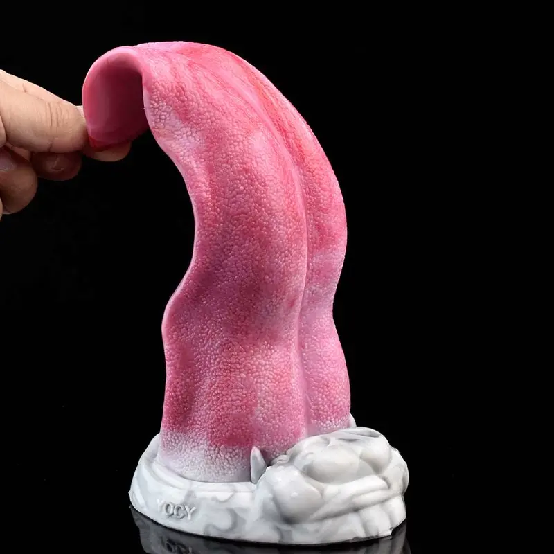 🐺 Wolf Tongue Dildo - Faites l'expérience de la vie sauvage avec notre jouet sexuel au pénis de loup doux et puissant.