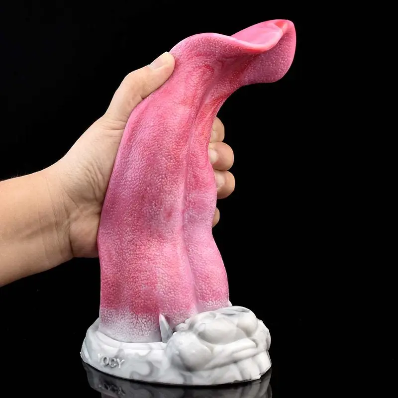 🐺 Wolf Tongue Dildo - Faites l'expérience de la vie sauvage avec notre jouet sexuel au pénis de loup doux et puissant.