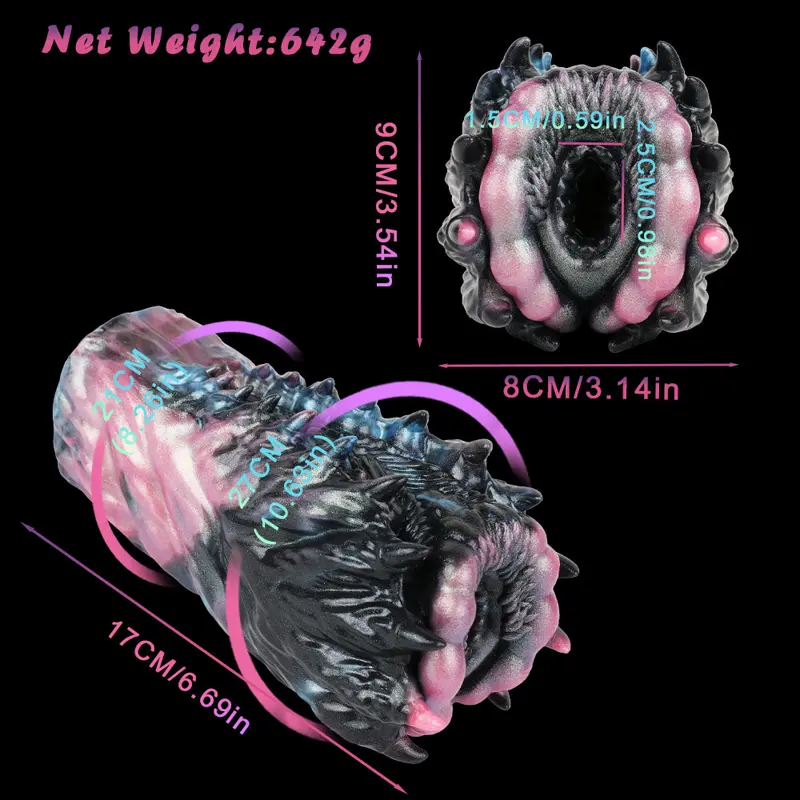 👽 Alien Pussy Fleshlight – 6.69in Xenomorph Sex Toy with Biomechanical Textures & Claw Grip