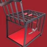 BDSM Dog Cage for Humans – Heavy-Duty Petplay Prison with Adjustable Bondage Bars