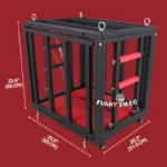 Small BDSM Sex Cage - Compact Human Pet Cage for Puppy/Kitten Play & Bondage Training