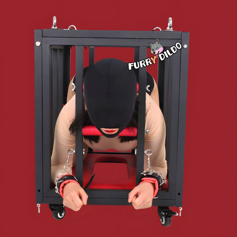 Small BDSM Sex Cage - Compact Human Pet Cage for Puppy/Kitten Play & Bondage Training