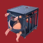 Steel Bondage Sex Cage - 70x60x63cm Lockable Dungeon for Pet Training