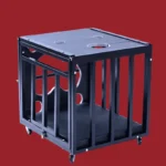 Steel Bondage Sex Cage - 70x60x63cm Lockable Dungeon for Pet Training