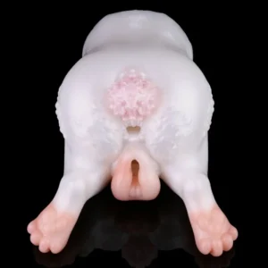 🐰 Bunny Fleshlight – Double-Channel Rabbit Pocket Pussy with Silky Fur & Lifelike Textures