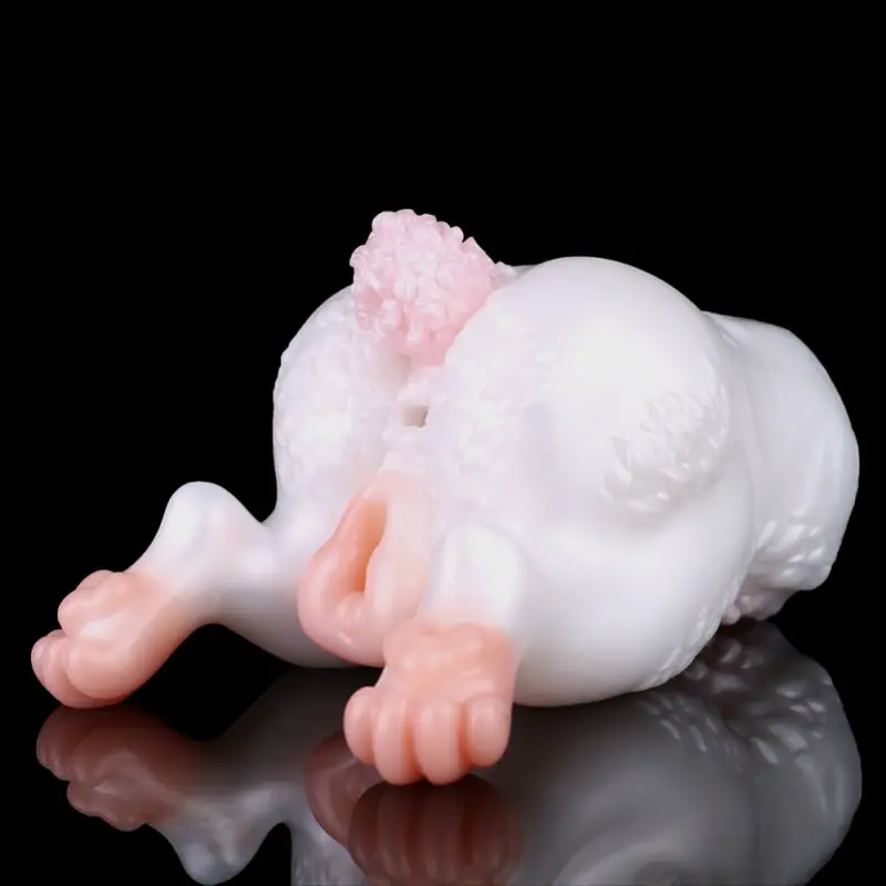 🐰 Bunny Fleshlight – Double-Channel Rabbit Pocket Pussy with Silky Fur & Lifelike Textures
