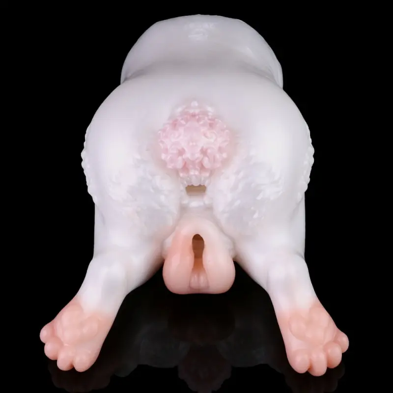 🐰 Bunny Fleshlight – Double-Channel Rabbit Pocket Pussy with Silky Fur & Lifelike Textures