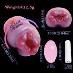 🐆 Fleshlight vibrant Clouded Leopard - Masturbateur télécommandé de 3,35 pouces avec lèvres roses bouffies