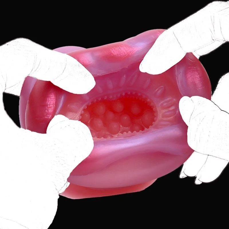 🐆 Fleshlight vibrant Clouded Leopard - Masturbateur télécommandé de 3,35 pouces avec lèvres roses bouffies