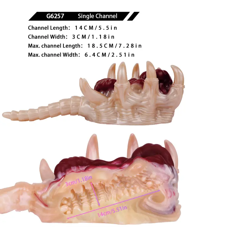 Alien Facehugger Fleshlight - 5.5in Extraterrestrial Suction Toy with Biomechanical Texture