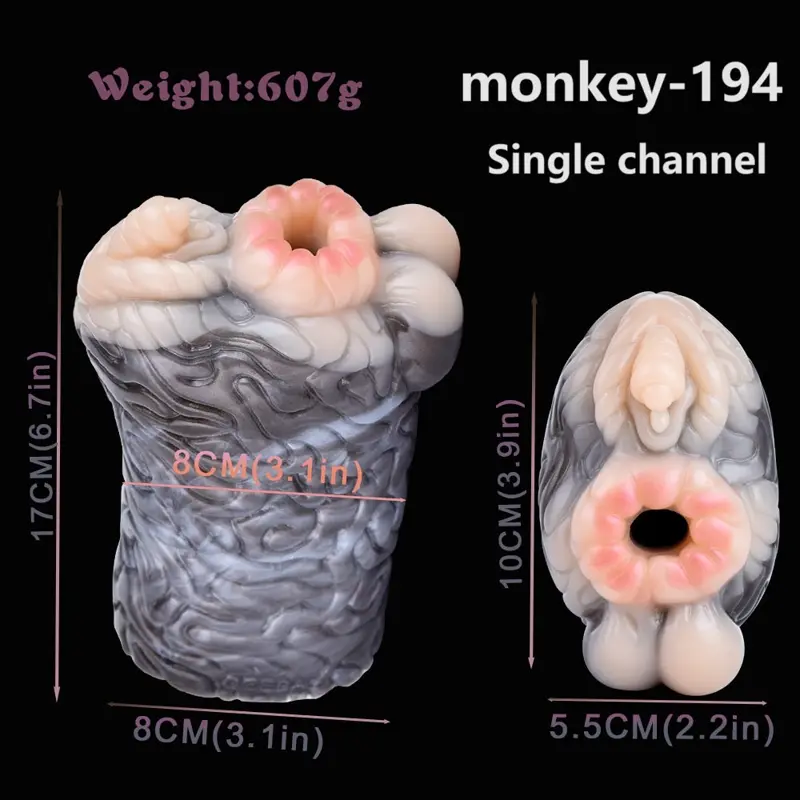 🐒 Fantasy Monkey Fleshlight – 6.5in Lifelike Monkey Pocket Pussy with Dual-Texture Canal