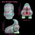🦎 Lizard Fleshlight – 5.51in Reptilian Sex Doll with Scaled Texture & Prehensile Tail