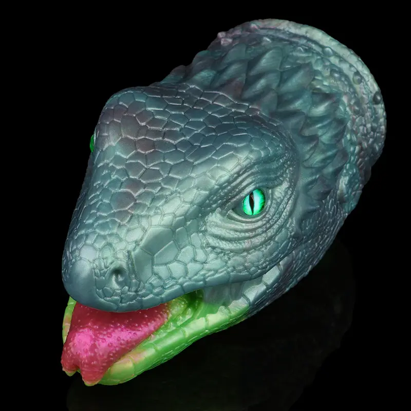 🐍 Lizard Mouth Fleshlight - Jouet sexuel oral reptilien de 7.09in avec gorge texturée et langue qui claque