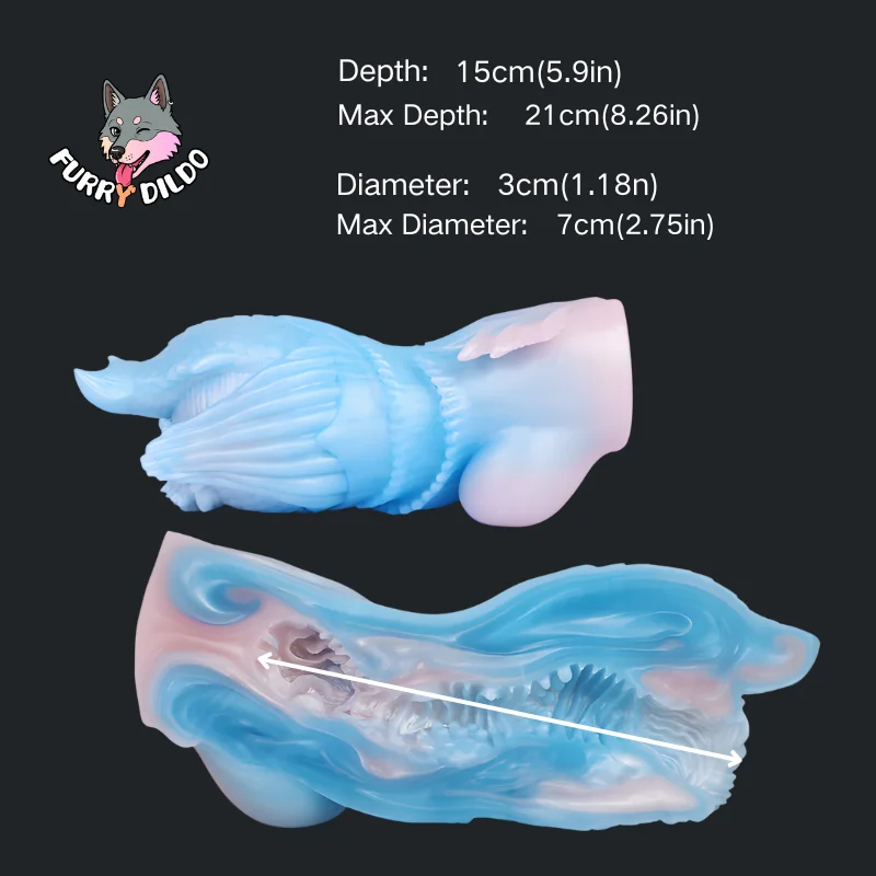 🧜‍♀️ Mermaid Fleshlight – 8.85in Fantasy Mermaid Pocket Pussy with Glowing Scales & Dual-Texture Canal