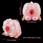 🐷 Peppa Pig Fleshlight - 5.5in Pink Fantasy Pig Pocket Pussy with Squeezable Teats