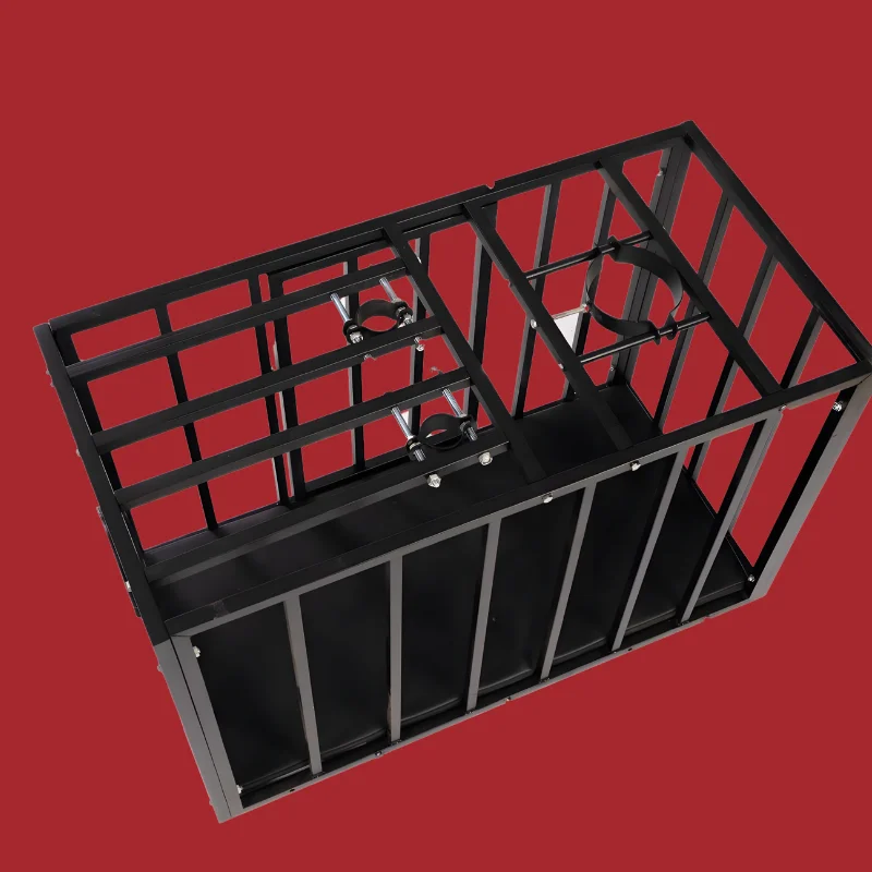 Sex Dungeon Hundekäfig - 47x24x31.5in BDSM-Gefängnis für menschliche Haustiere & Femdom Training