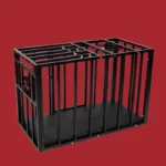 Sex Dungeon Hundekäfig - 47x24x31.5in BDSM-Gefängnis für menschliche Haustiere & Femdom Training