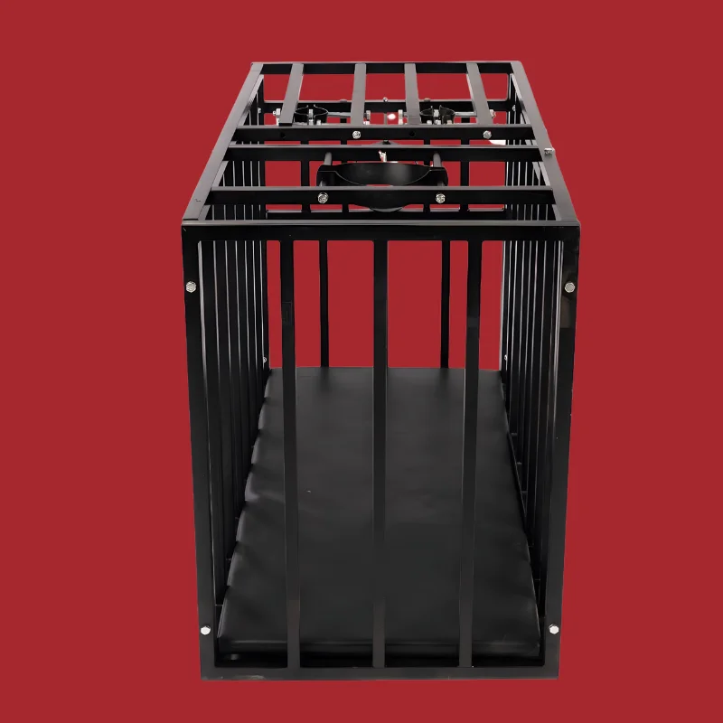 Sex Dungeon Hundekäfig - 47x24x31.5in BDSM-Gefängnis für menschliche Haustiere & Femdom Training