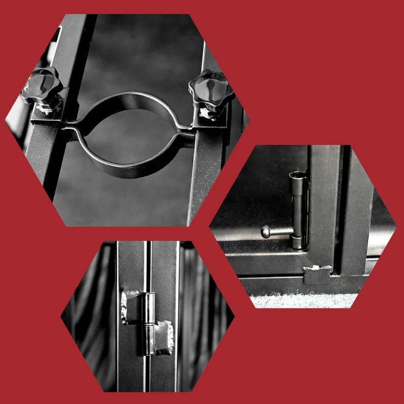 Sex Dungeon Hundekäfig - 47x24x31.5in BDSM-Gefängnis für menschliche Haustiere & Femdom Training