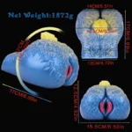 Schaf-Muschi Fleshlight - 6.69in Realistisches Schaf Sexspielzeug mit flauschigem Schwanz & Wolle-texturierten Pobacken