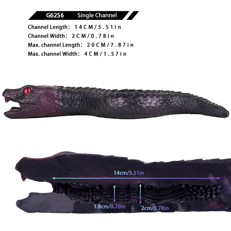 🐍 Serpent’s Embrace - 16.3in Hyper-Realistic Snake Fleshlight with Fang Texture & Scale Grip