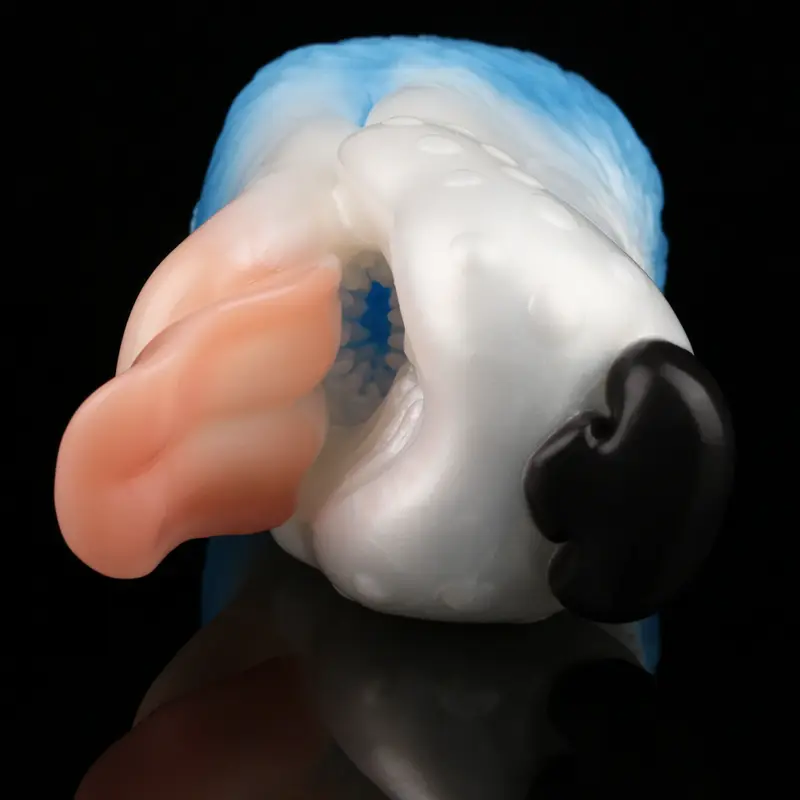 🐶 Dog Mouth Fleshlight - 3.93in Realistic Canine Oral Masturbator with Textured Throat