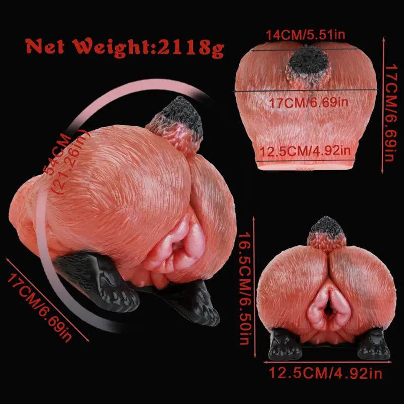 🦊 FurryDildo Fox Buttocks Sex Toy - Immerse in Your Furry Fantasy