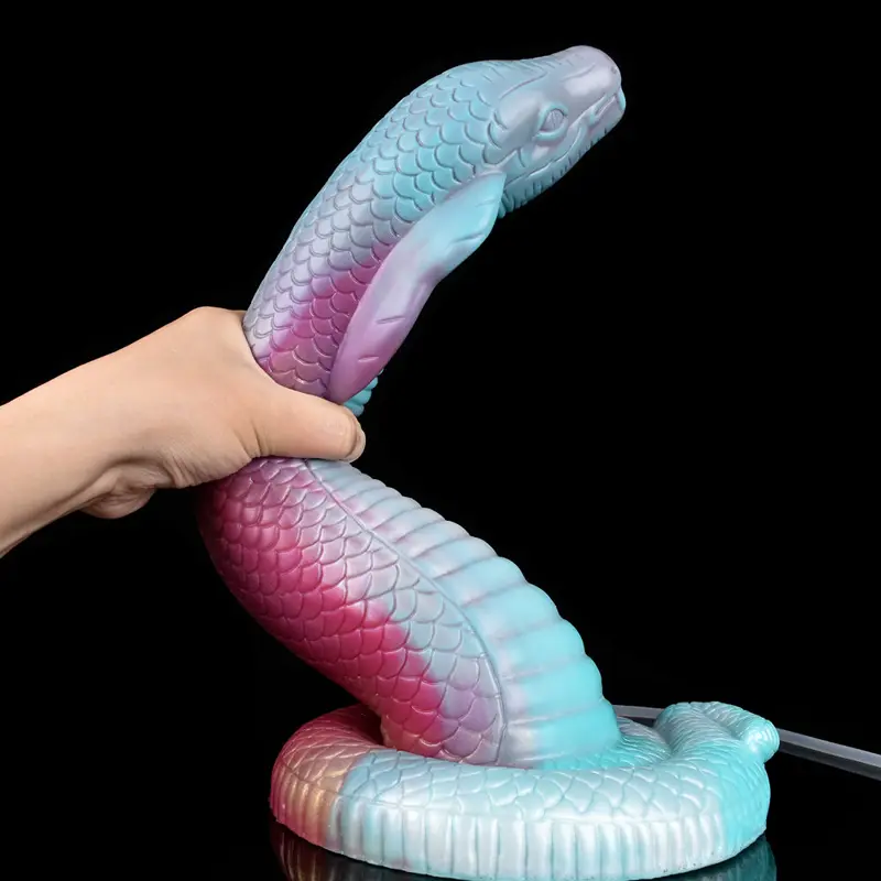 🐍 Riesiger Squirting Snake Dildo - 15.2in Realistische Schlange mit Ejakulation & Schuppen-texturiertem Schaft