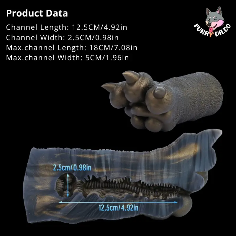 🐉 Bad Dragon Claw Masturbator - Mythical Platinum Silicone Stroker
