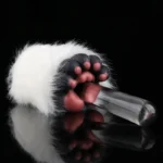 🐻‍❄️ Bear Paw Furry Fleshlight - Realistic White Furry Masturbator with Soft Pad Design