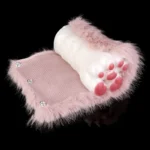😻 Cat Fleshlight - Pink Furry Animal Paw Silicone Masturbator