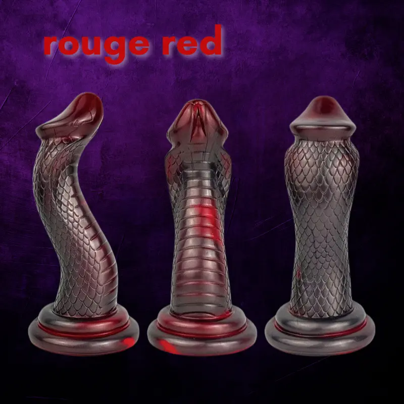 🐍 Cobra Snake Dildo - 9in Realistic King Cobra Silicone Dildo with Suction Base