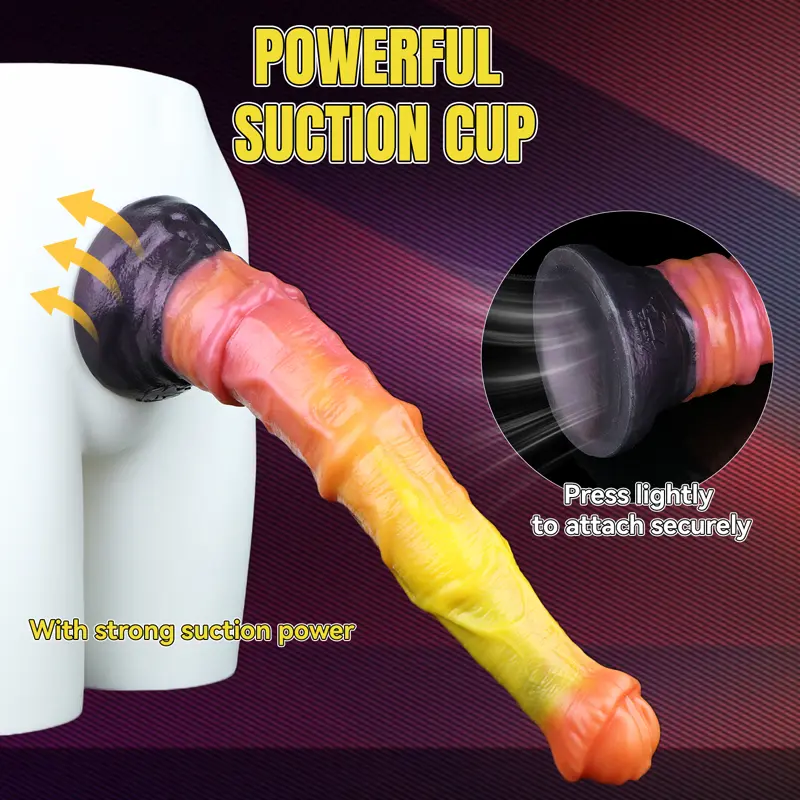 🐎 Double Layered Horse Dildo - Realistic Stallion Cock with Triple Knot Design