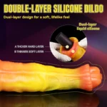 🐎 Double Layered Horse Dildo - Realistic Stallion Cock with Triple Knot Design