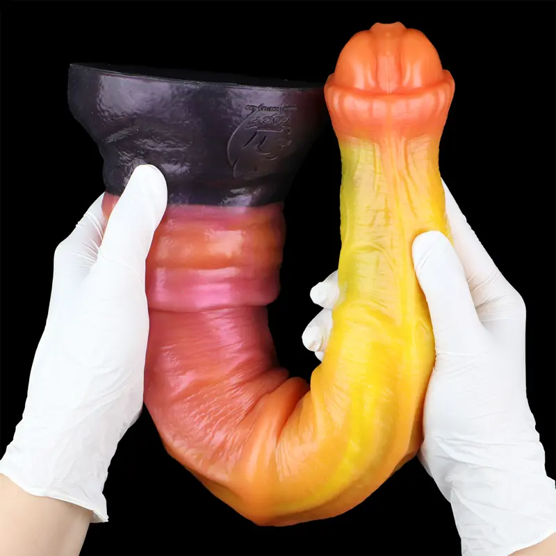 🐎 Double Layered Horse Dildo - Realistic Stallion Cock with Triple Knot Design