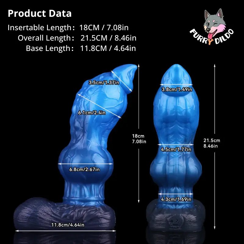 🐺 Double Layered Werewolf Dildo - Realistic Wolf Knot Design with Suction Cup Base