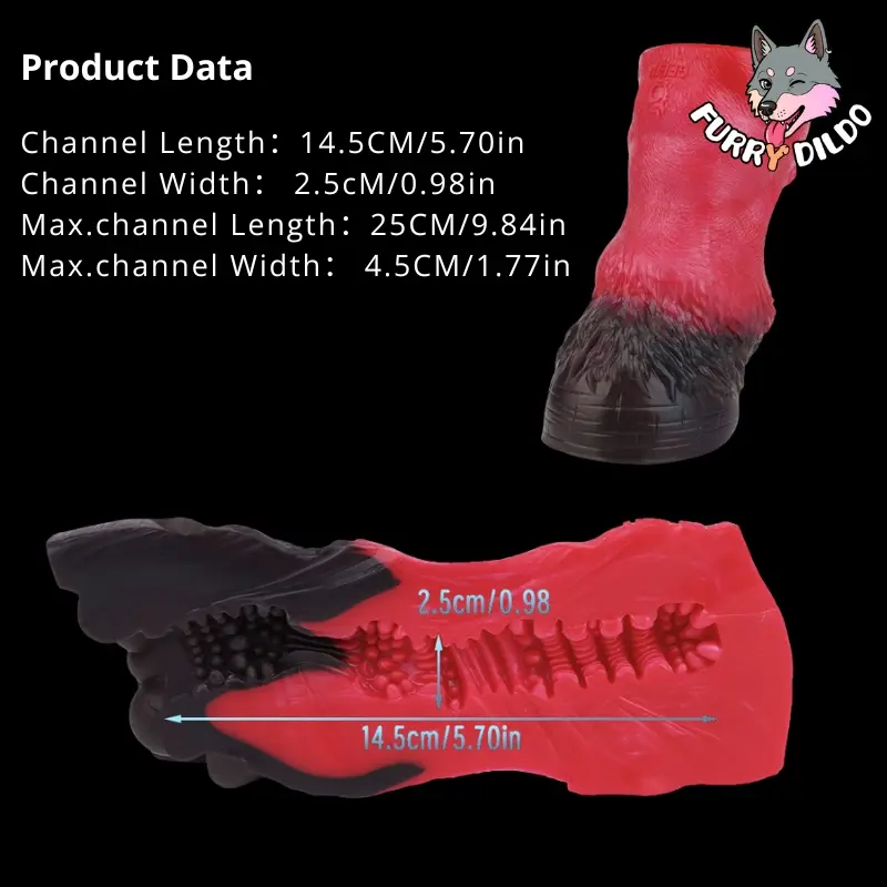 🐎 Foot Fantasy Masturbator - Furry Hoof Silicone Stroker with Paw Pad Textures