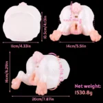 🐰 Bunny Fleshlight – Double-Channel Rabbit Pocket Pussy with Silky Fur & Lifelike Textures