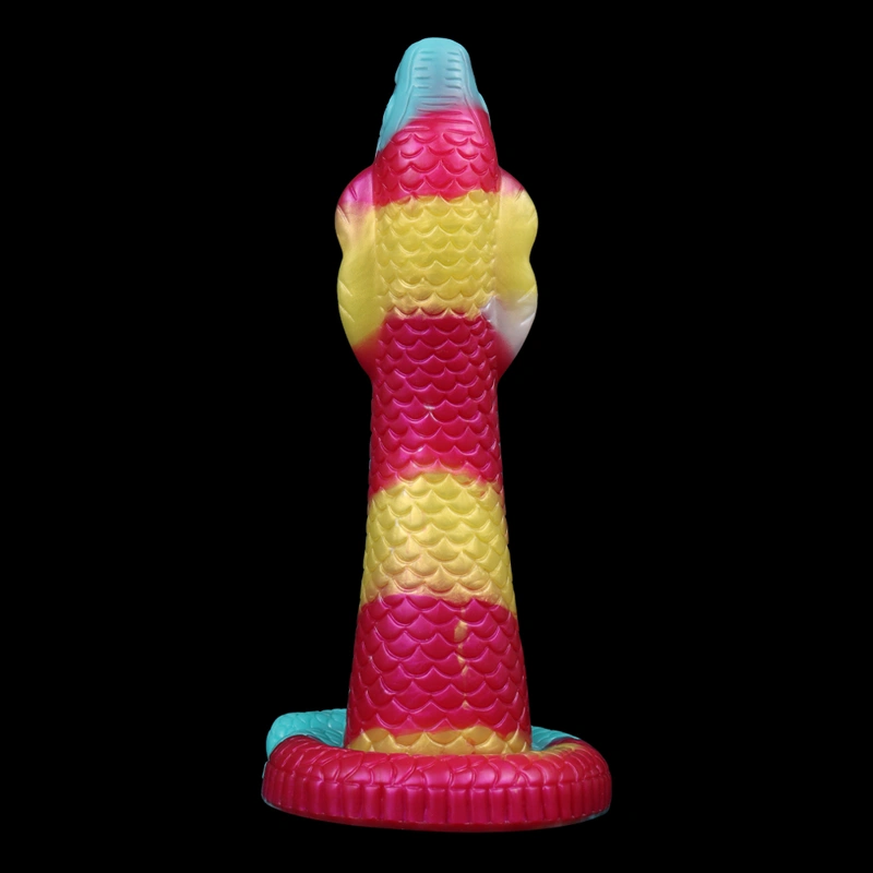 🐍 Fantasy Anal Snake Sex Toy - Design à segments tricolores avec base de succion
