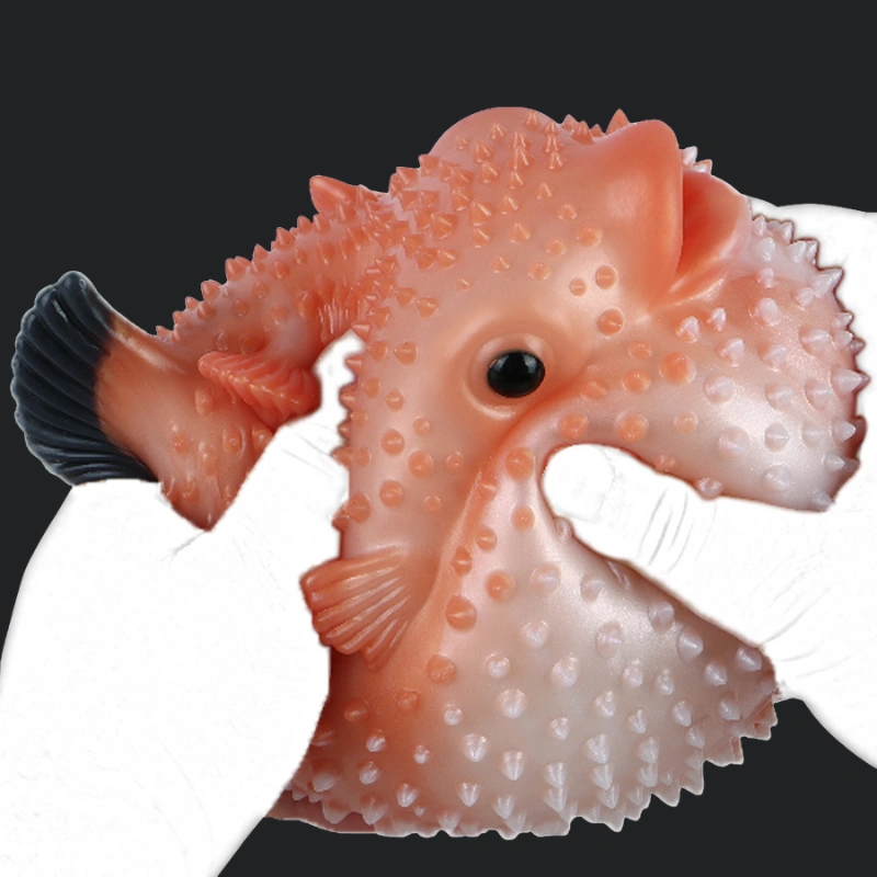 🐠 Fish Fleshlight Double-Channel Fleshlight – 4.92in & 4.33in Silicone Fish Masturbator with Textured Spikes