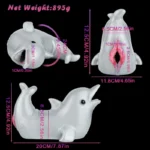 🐬 Fish Pocket Pussy - Dolphin Fish Fleshlight Dual-Channel Fantasy Masturbator