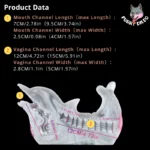 🐬 Fish Pocket Pussy - Dolphin Fish Fleshlight Dual-Channel Fantasy Masturbator