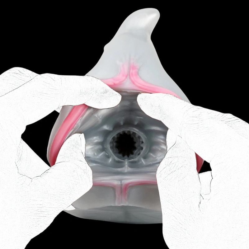 🐬 Fish Pocket Pussy - Dolphin Fish Fleshlight Dual-Channel Fantasy Masturbator