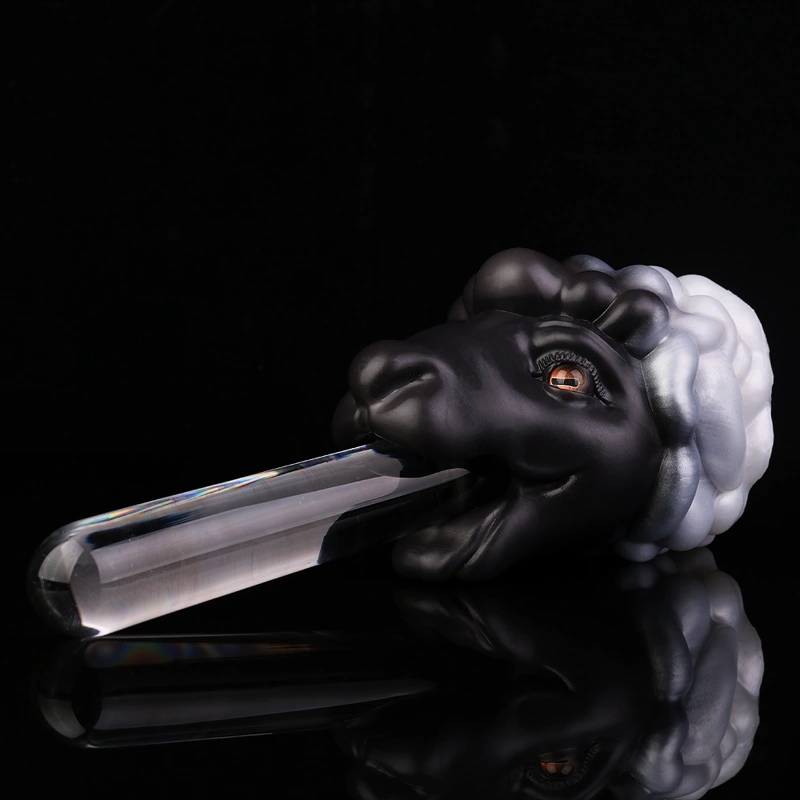 🐐 Goat Mouth Fleshlight - Realistic Animal Fantasy Masturbator with Suction Base