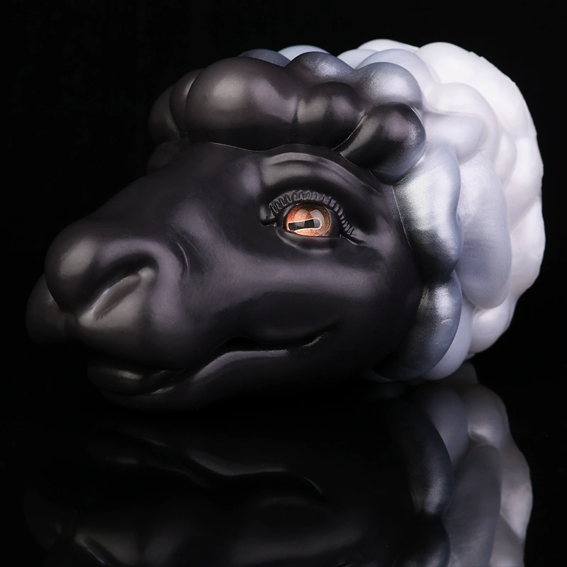 🐐 Goat Mouth Fleshlight - Realistic Animal Fantasy Masturbator with Suction Base