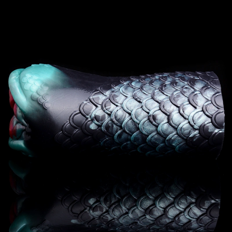 🐍 Snake Mouth Fleshlight - Black Mamba Fantasy Masturbator with Scale Texture