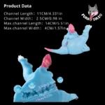 🐉 Vaporeon Fleshlight - Dreamy Blue Fantasy Anal Toy with Tail & Suction Base