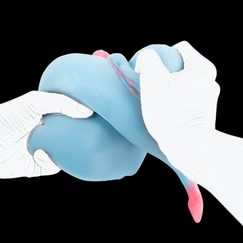 🐉 Vaporeon Fleshlight - Dreamy Blue Fantasy Anal Toy with Tail & Suction Base